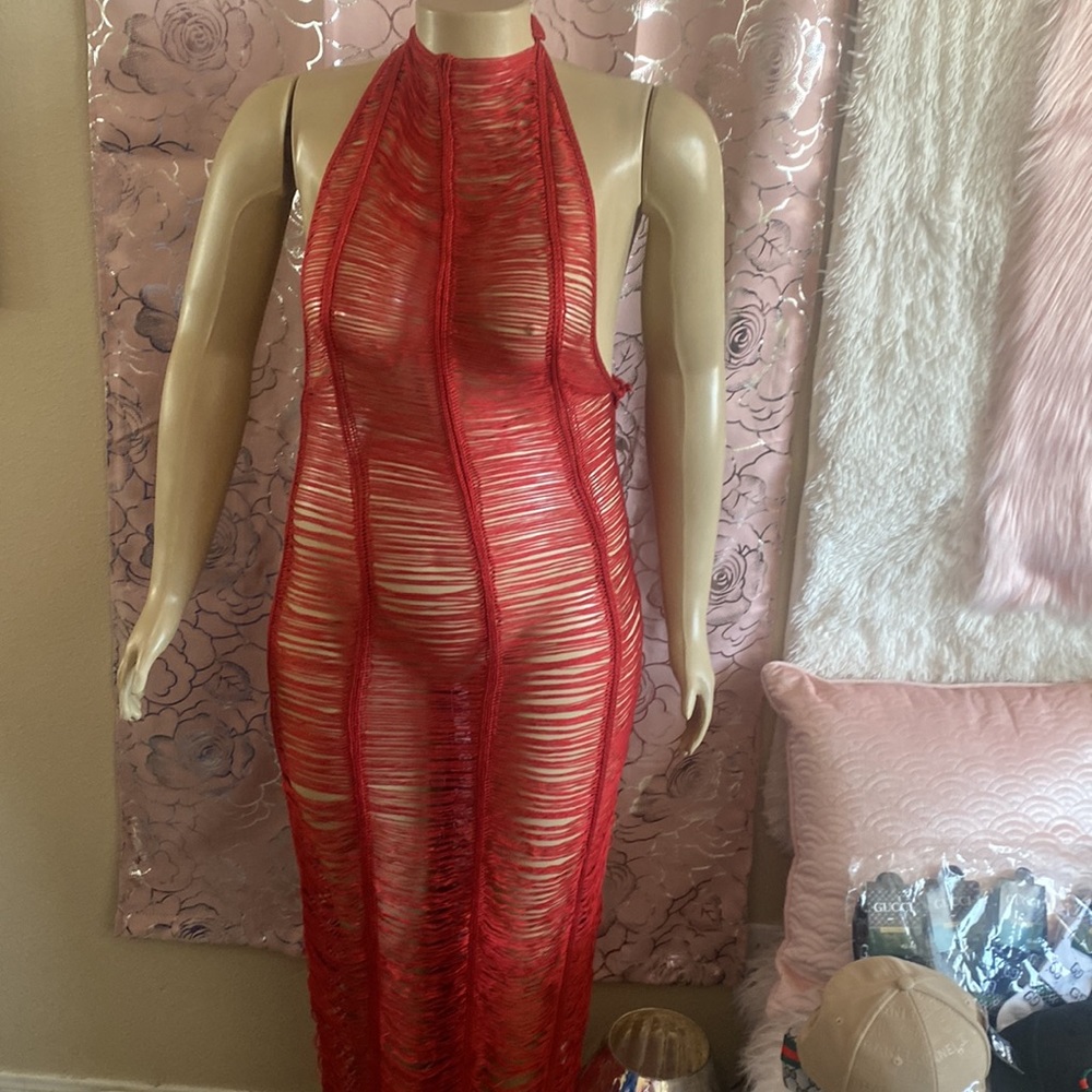 A beautiful cover up knitting dress